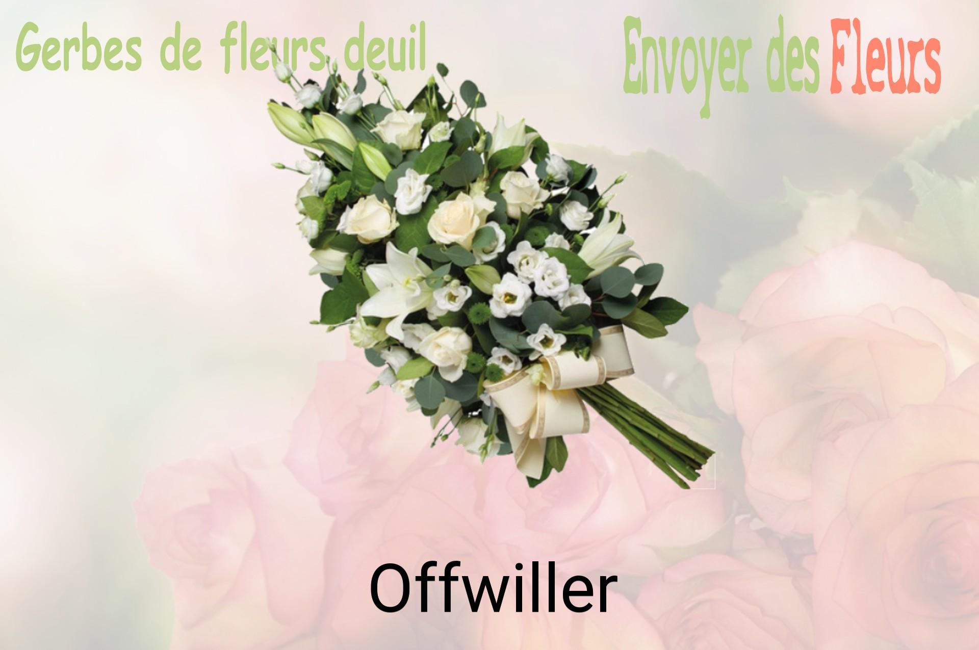 Gerbe de fleurs de deuil livrée à Offwiller
